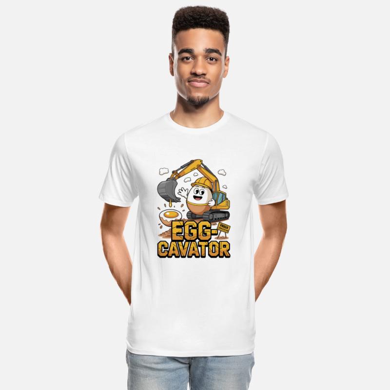 🚜🥚 Egg-Cavator – Funny Excavator Egg Pun Design