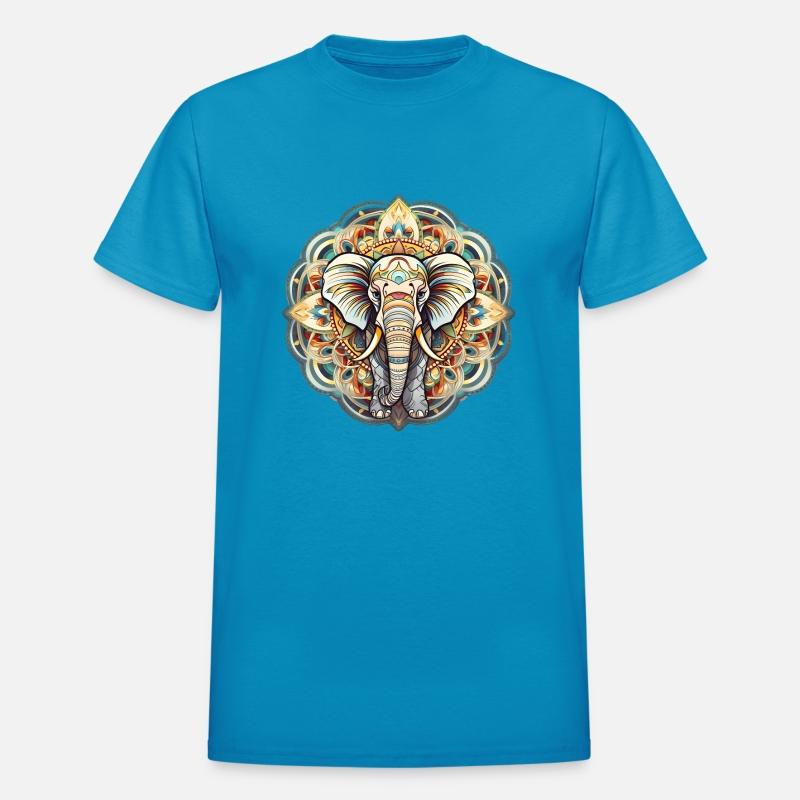 Elephant Colored Mandala Art
