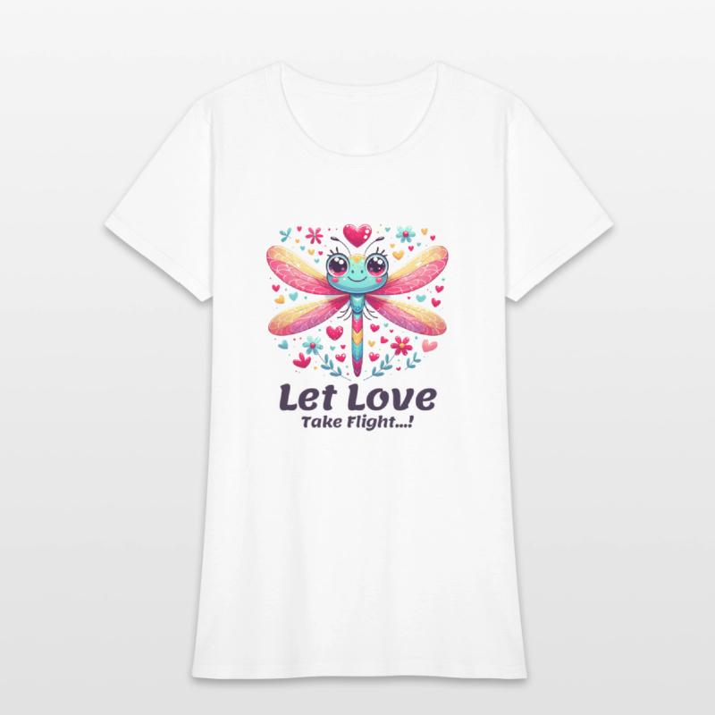 Enchanted Dragonfly Love Heart