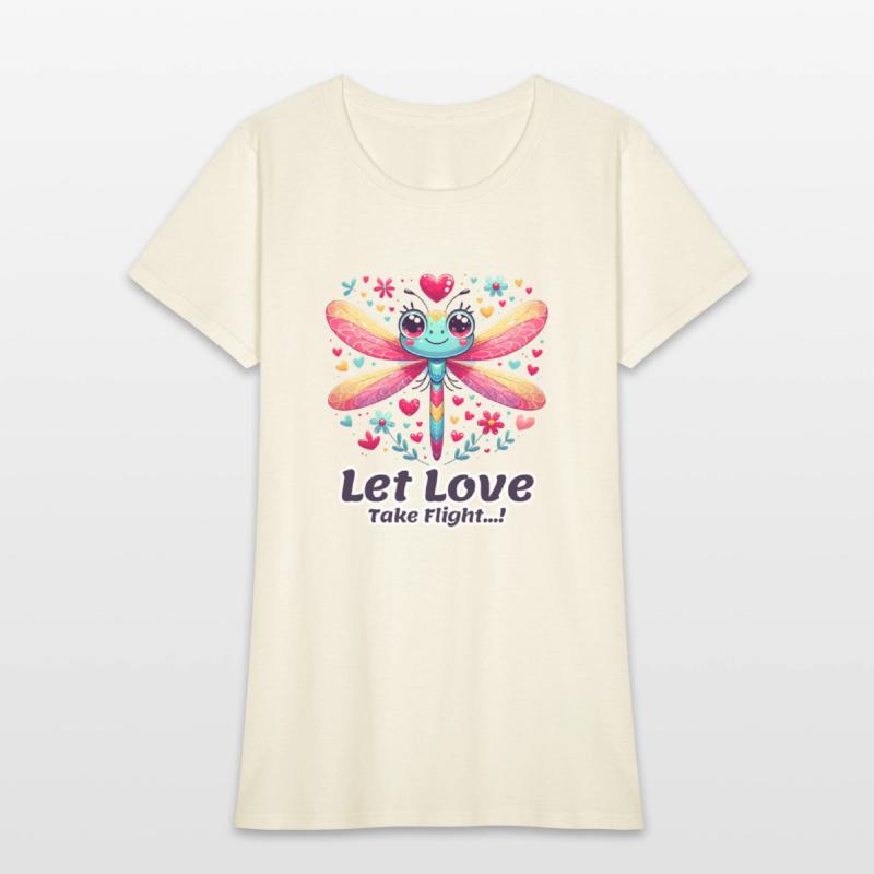 Enchanted Dragonfly Love Heart