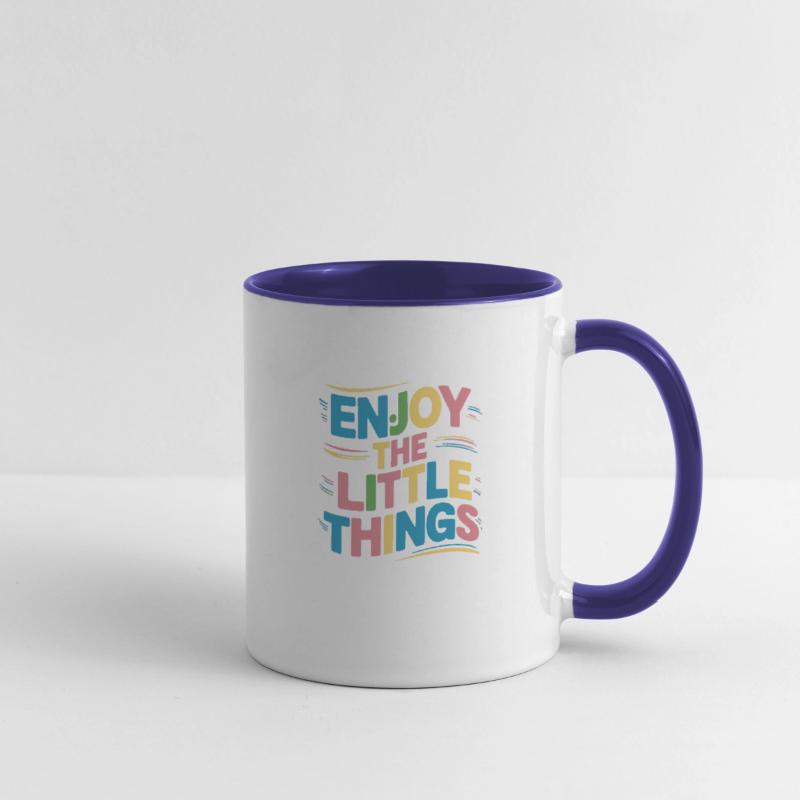 "Enjoy the little things " t shirt design.