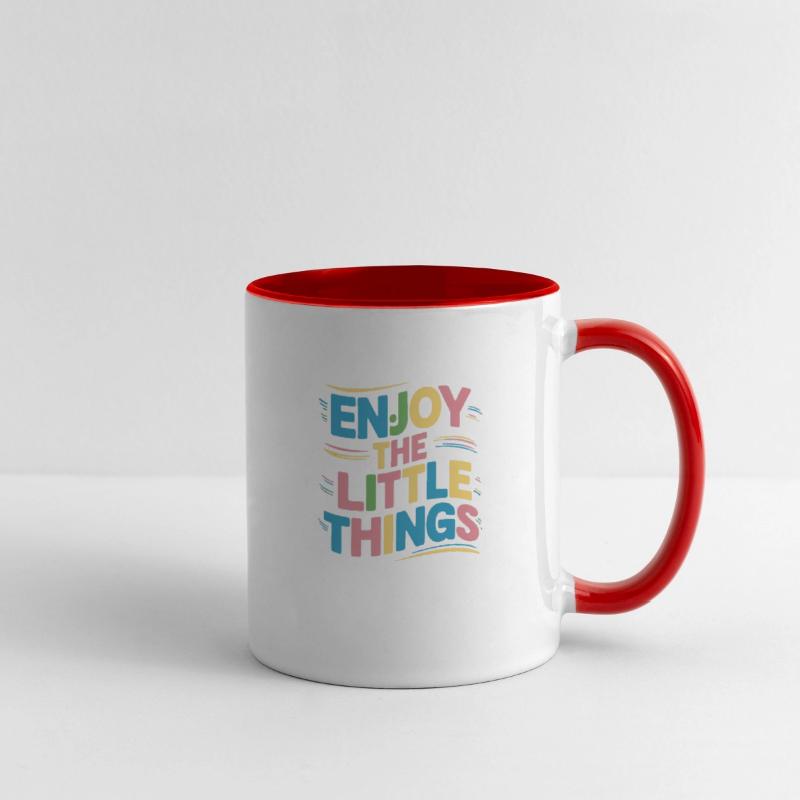 "Enjoy the little things " t shirt design.