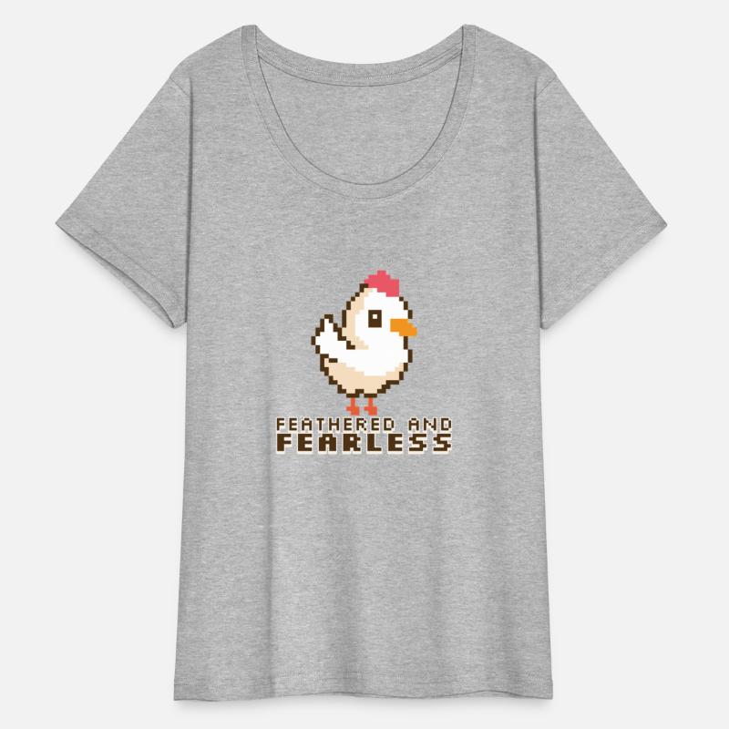 Feathered and Fearless: Bold 8-Bit Chicken