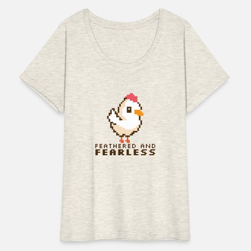 Feathered and Fearless: Bold 8-Bit Chicken