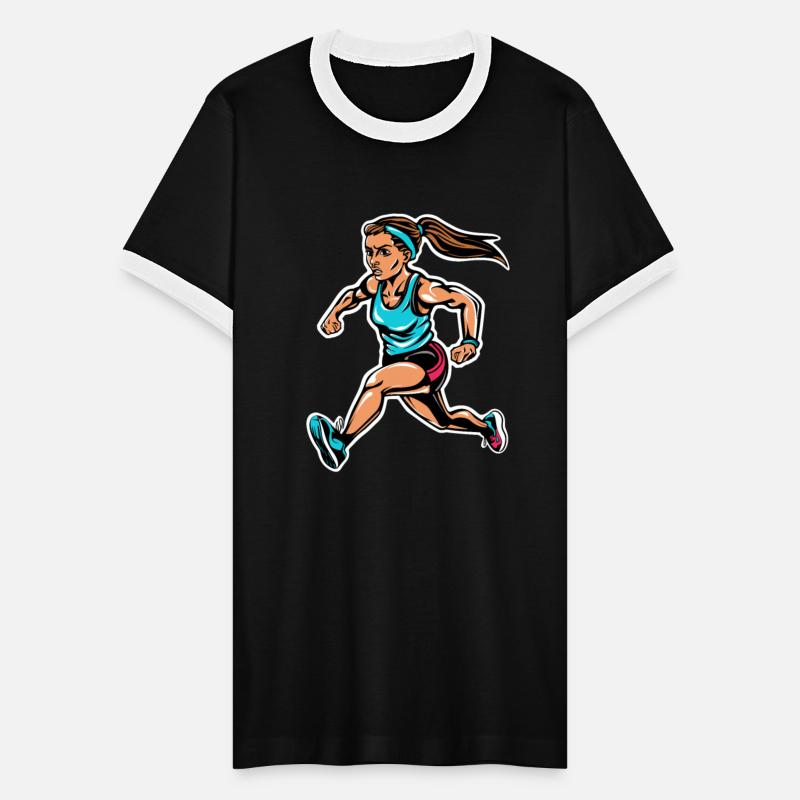 Female Runner Graphic