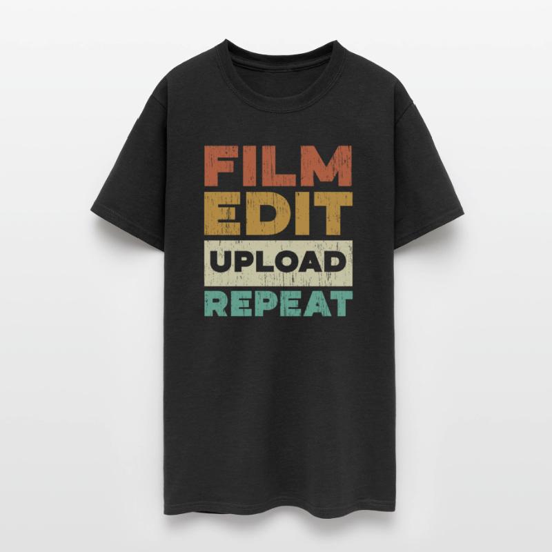 Film Edit Upload Repeat Content Creator Vlogger