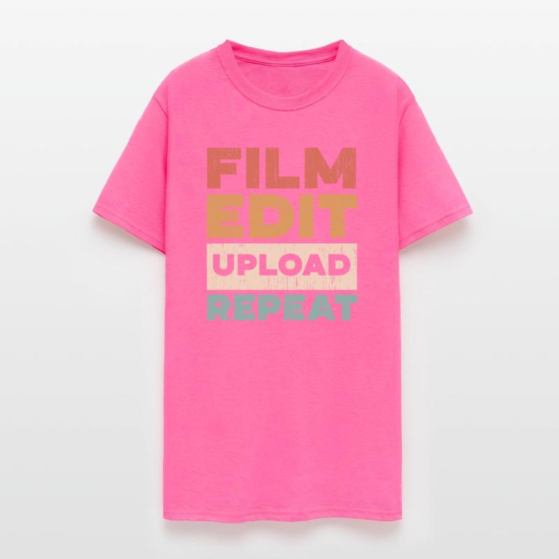 Film Edit Upload Repeat Content Creator Vlogger