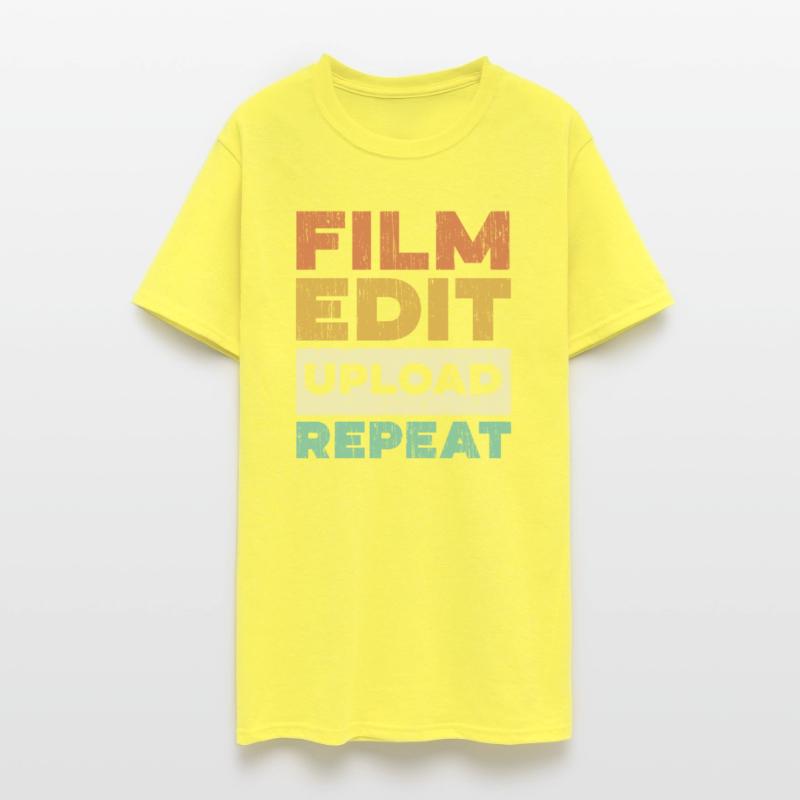 Film Edit Upload Repeat Content Creator Vlogger