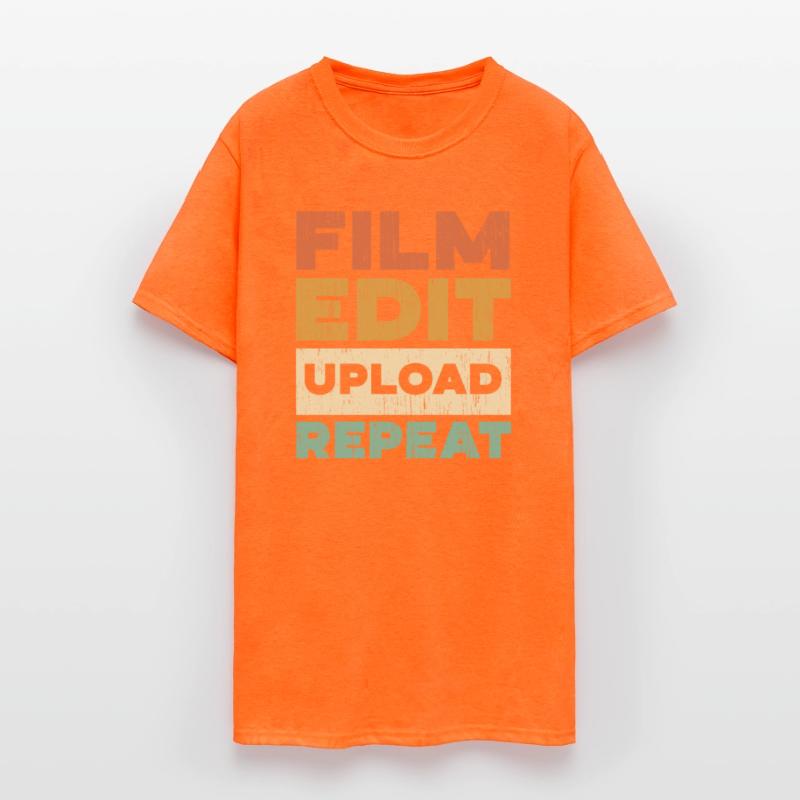 Film Edit Upload Repeat Content Creator Vlogger