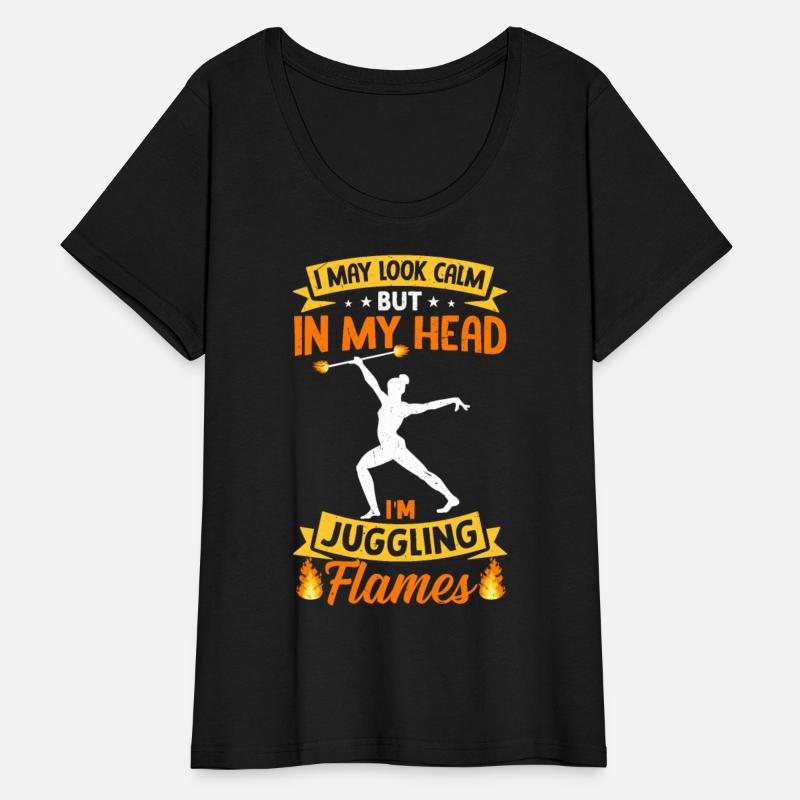 Fire Baton Twirling Enthusiast Design