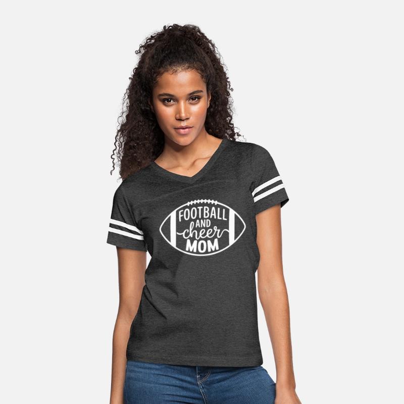Football And Cheer Mom Proud Team Support