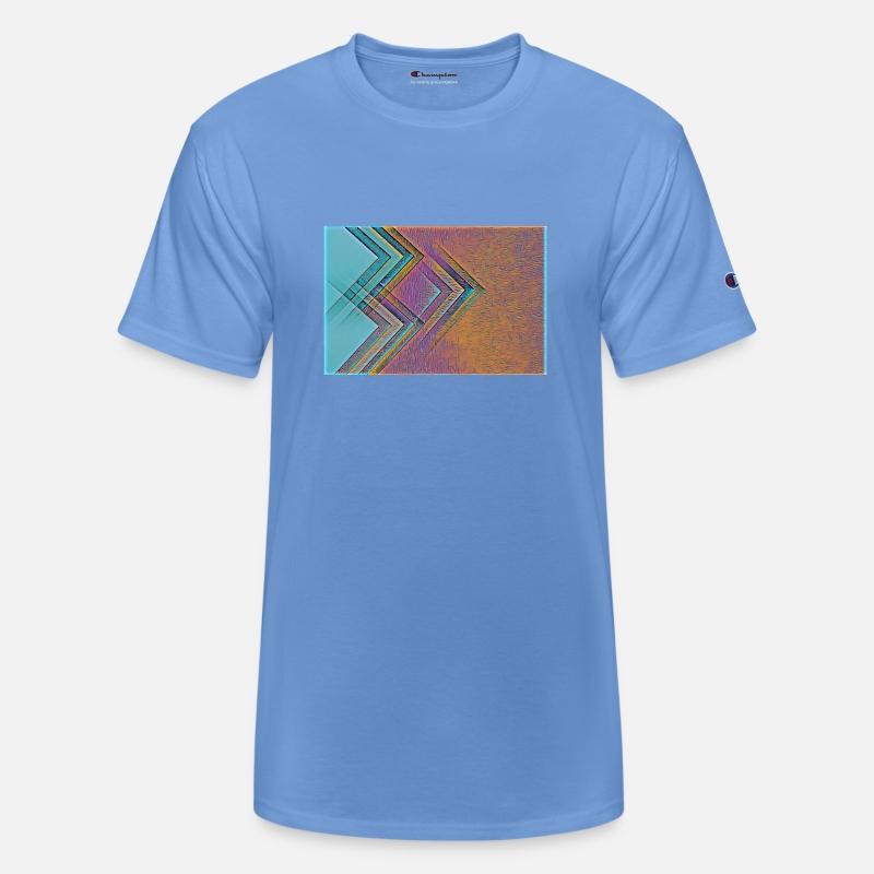 Forward Arrows Design in Blue, Orange and Brown