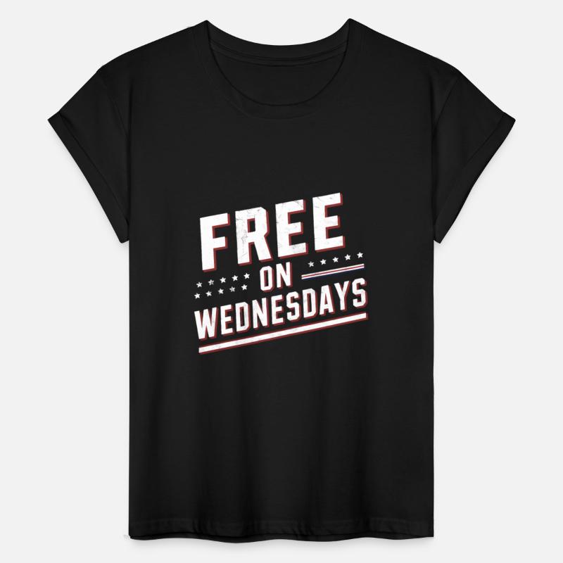 Free On Wednesdays American Flag typography Design