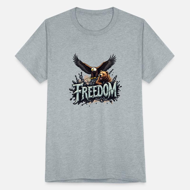 Freedom Graffiti Style Eagle and Bear