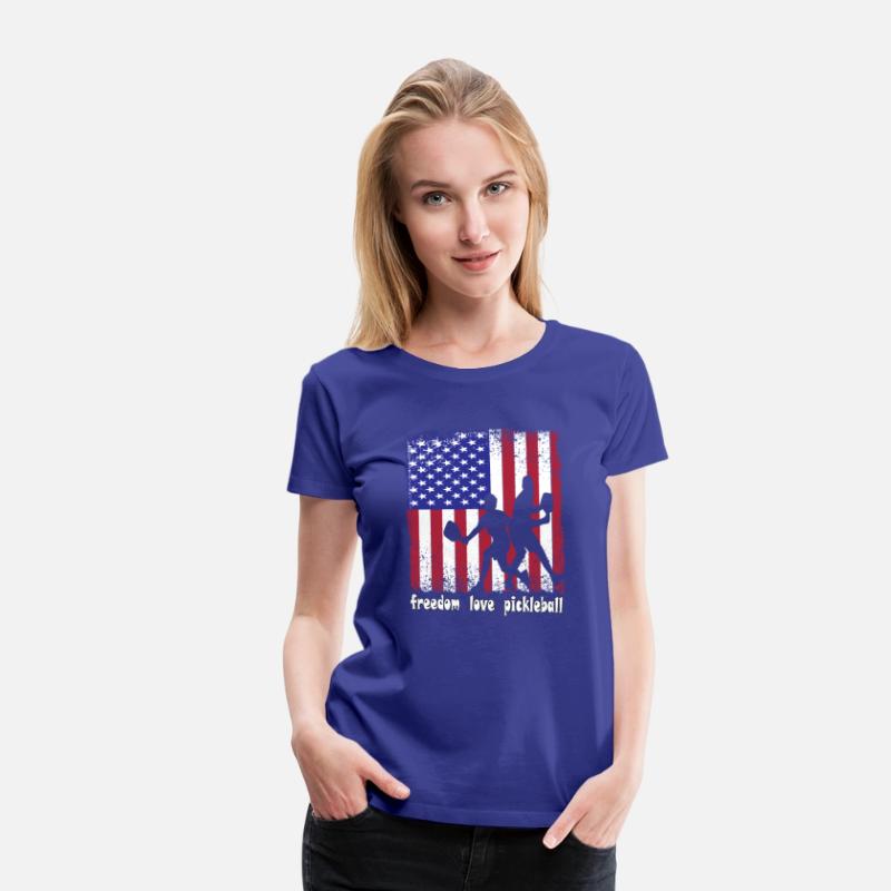 Freedom Love Pickleball 4th of July American Flag