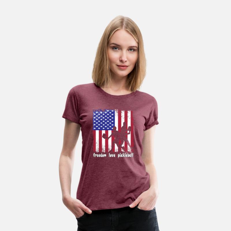 Freedom Love Pickleball 4th of July American Flag