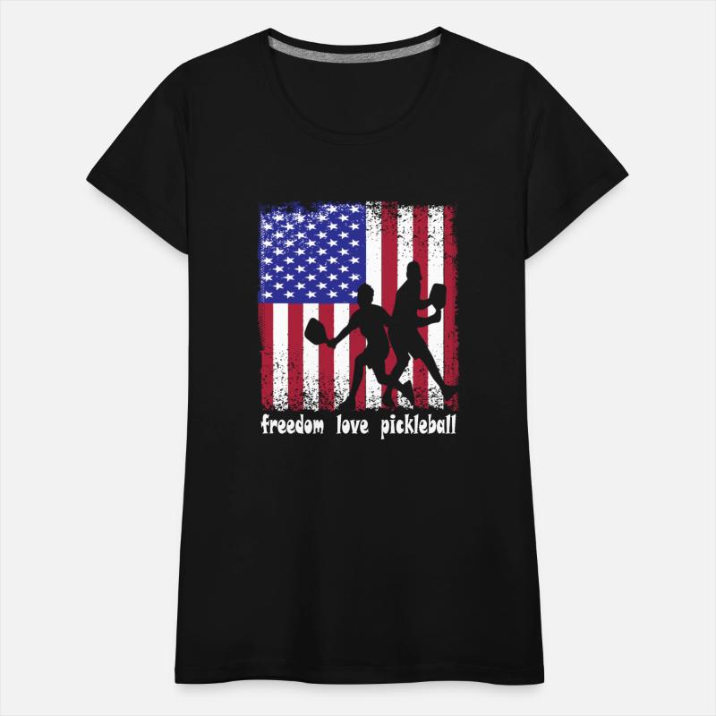 Freedom Love Pickleball 4th of July American Flag