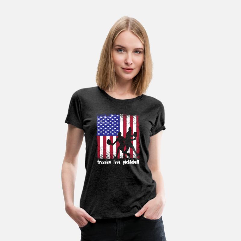 Freedom Love Pickleball 4th of July American Flag