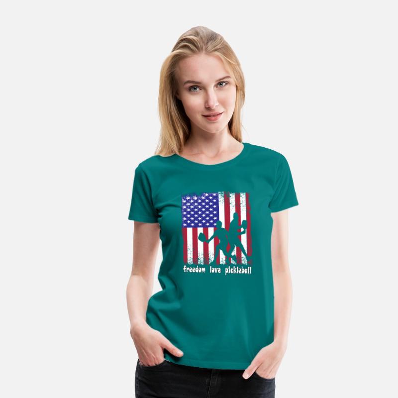 Freedom Love Pickleball 4th of July American Flag