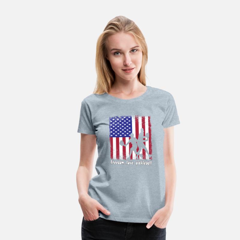 Freedom Love Pickleball 4th of July American Flag