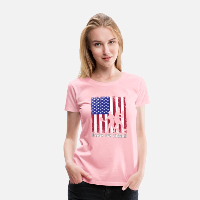 Freedom Love Pickleball 4th of July American Flag