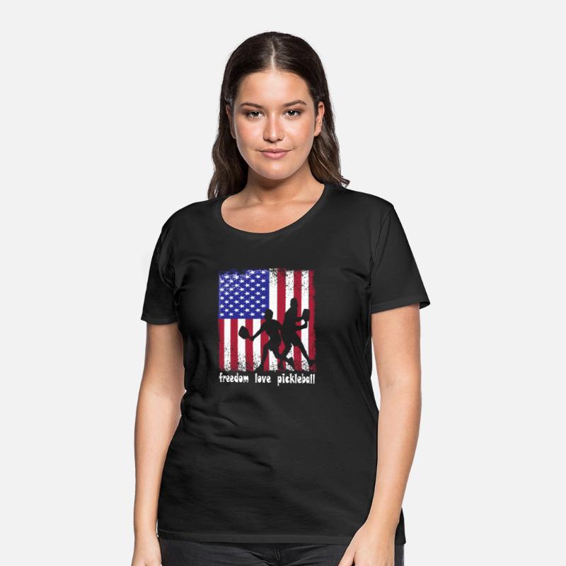 Freedom Love Pickleball 4th of July American Flag