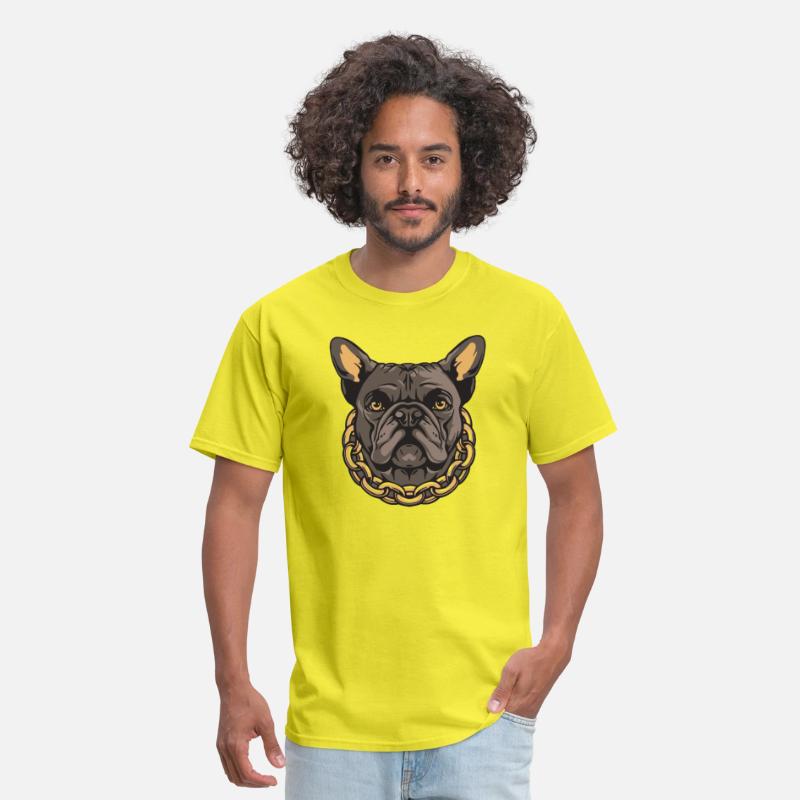 French Bulldog with gold necklace