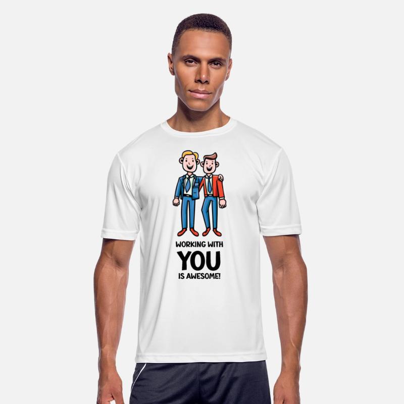 Friends from work - two men