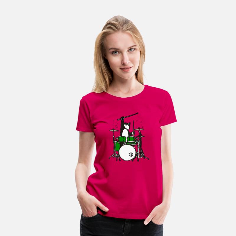 Funny Cat Playing Drums