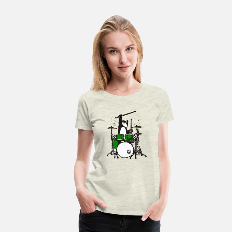 Funny Cat Playing Drums