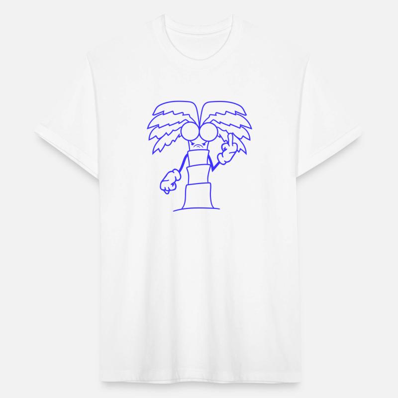 Funny Evil Palm Showing Angry Middle Finger Comic