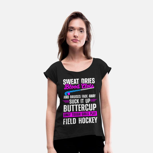 Funny Field Hockey Buttercup Only Tough Girls Play