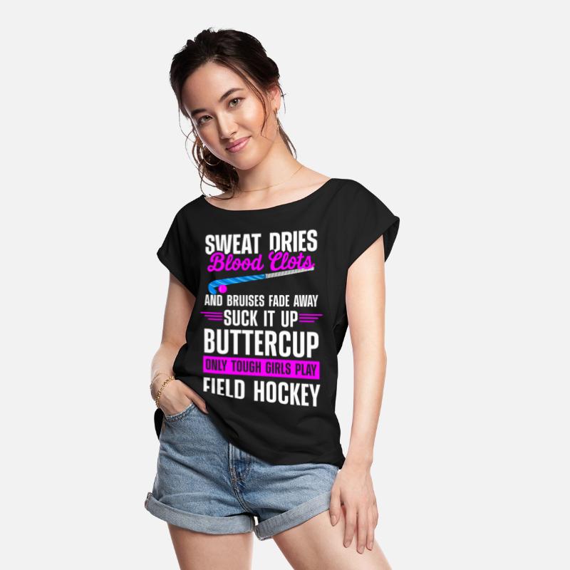 Funny Field Hockey Buttercup Only Tough Girls Play