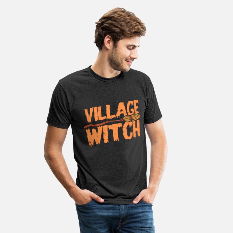 Funny Halloween Village Witch Broom Barn Party