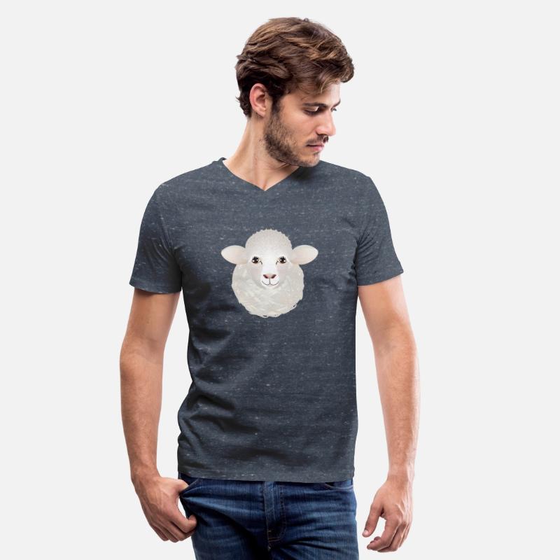 funny sheep with a ball of wool as a body