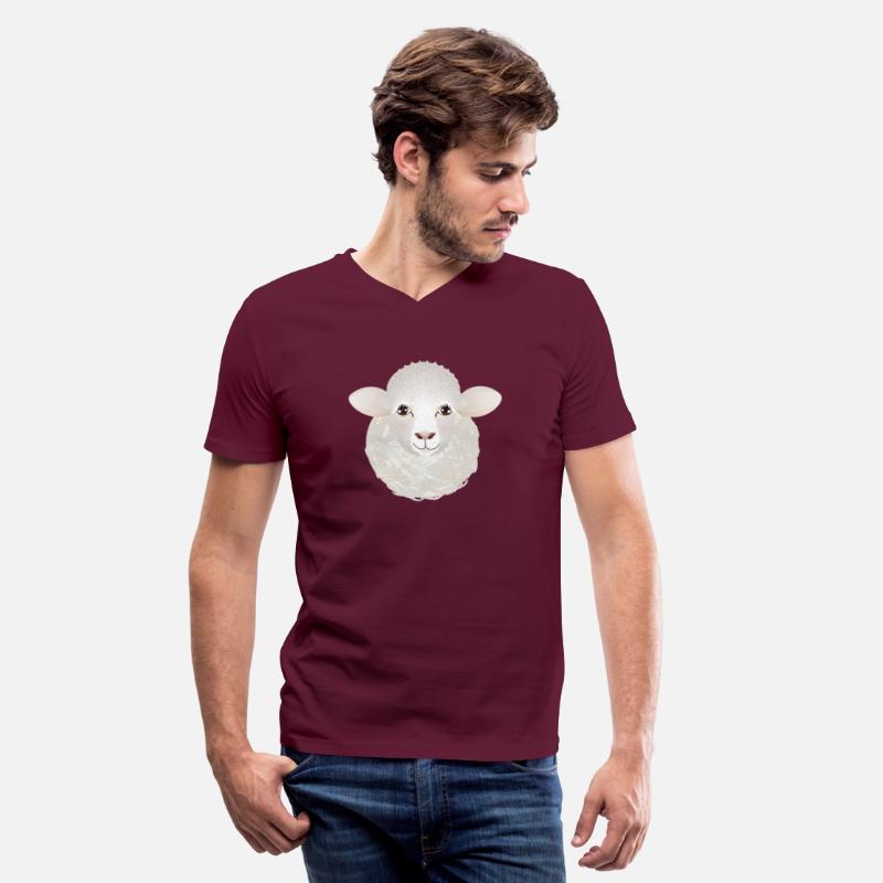 funny sheep with a ball of wool as a body