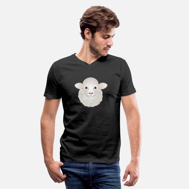 funny sheep with a ball of wool as a body