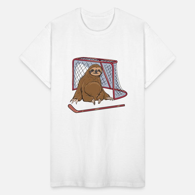 Funny Sloth Hockey Enthusiast