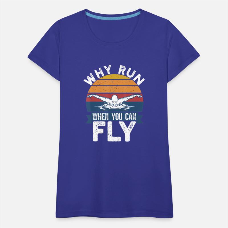 Funny Swimming Butterfly Swimmer Why Run When You