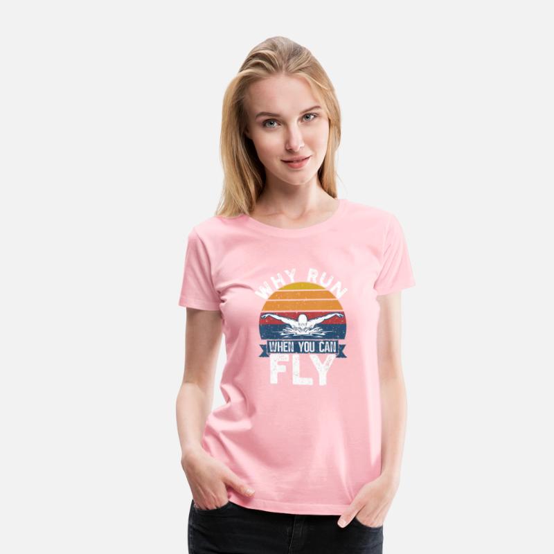 Funny Swimming Butterfly Swimmer Why Run When You