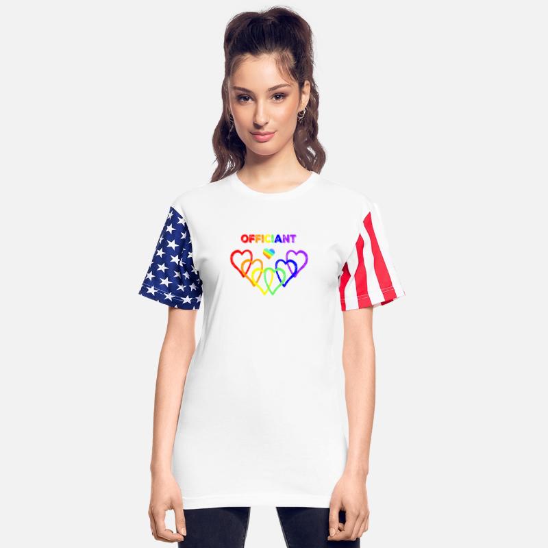 Gay Pride Officiant Rainbow Hearts
