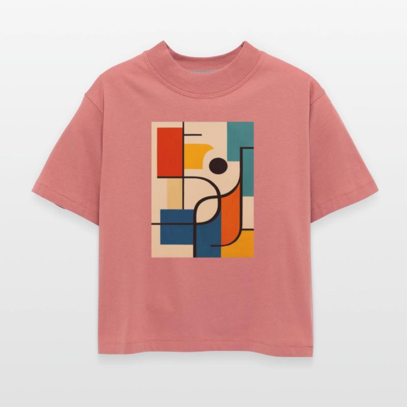 Geometric Abstract Color Composition