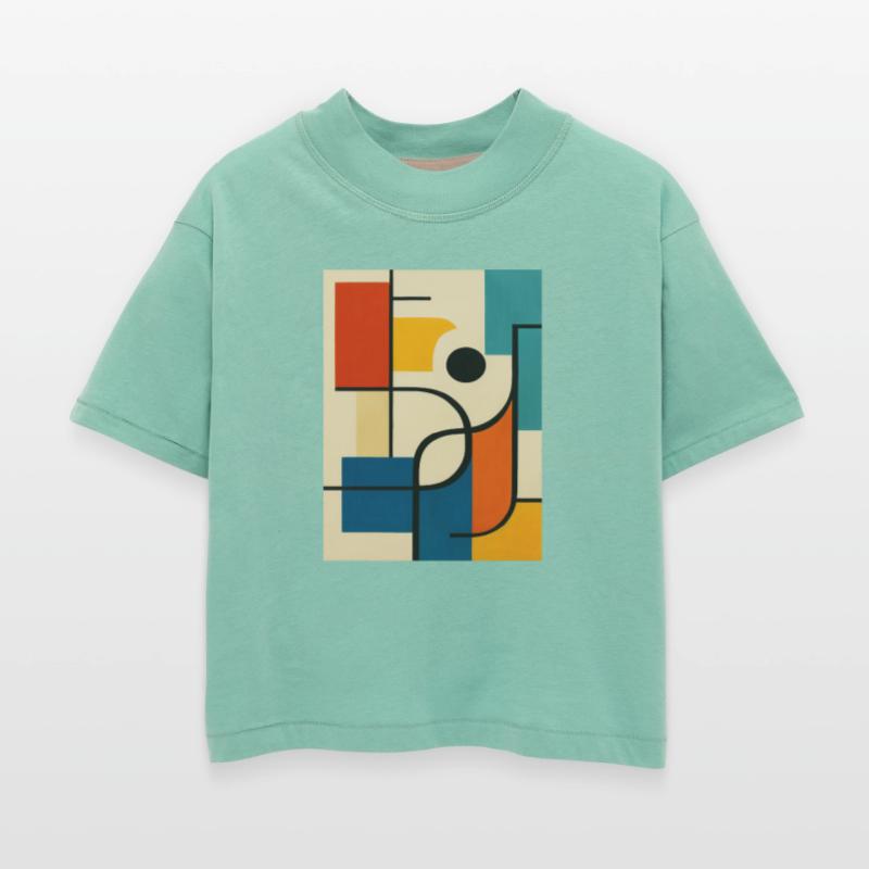 Geometric Abstract Color Composition