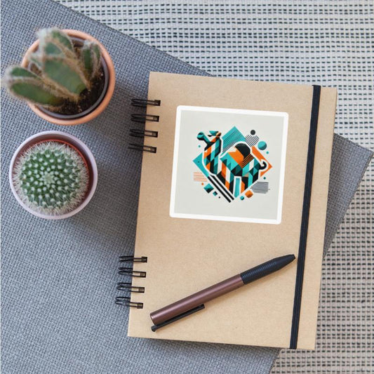 geometric design featuring a camel
