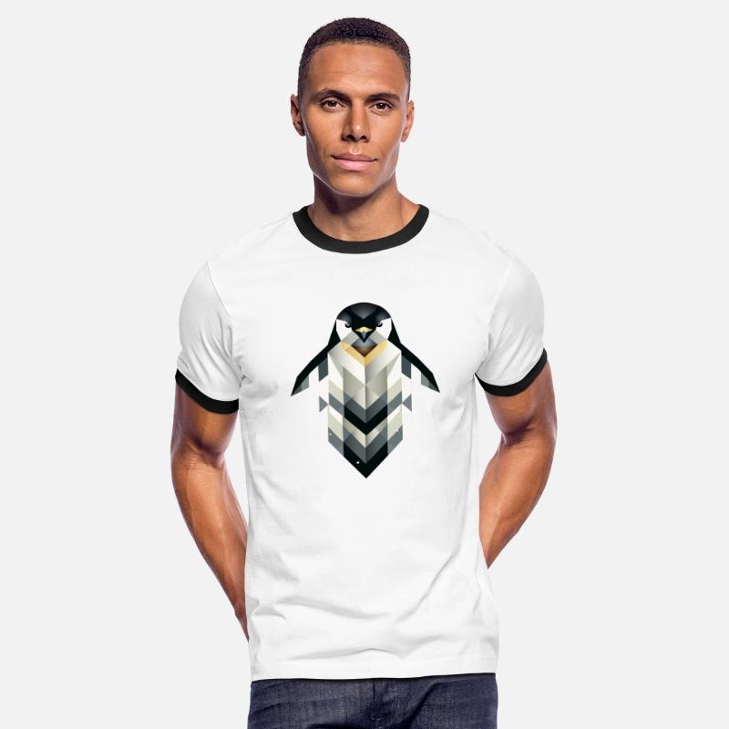 Geometric Penguin - Frosty Elegance