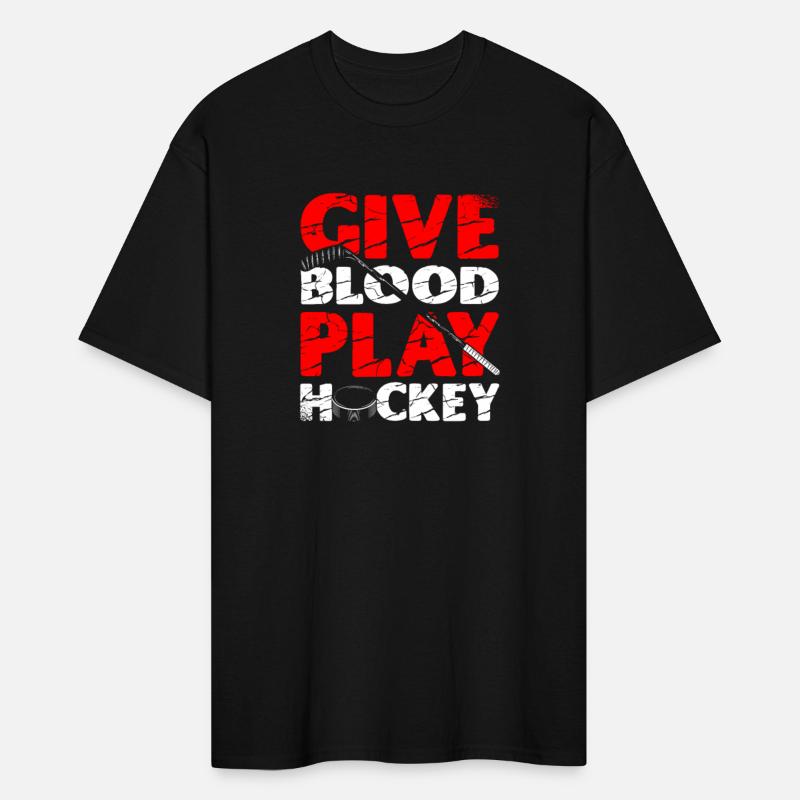 Give Blood Play Hockey Ice Sport Goalie Goalkeeper