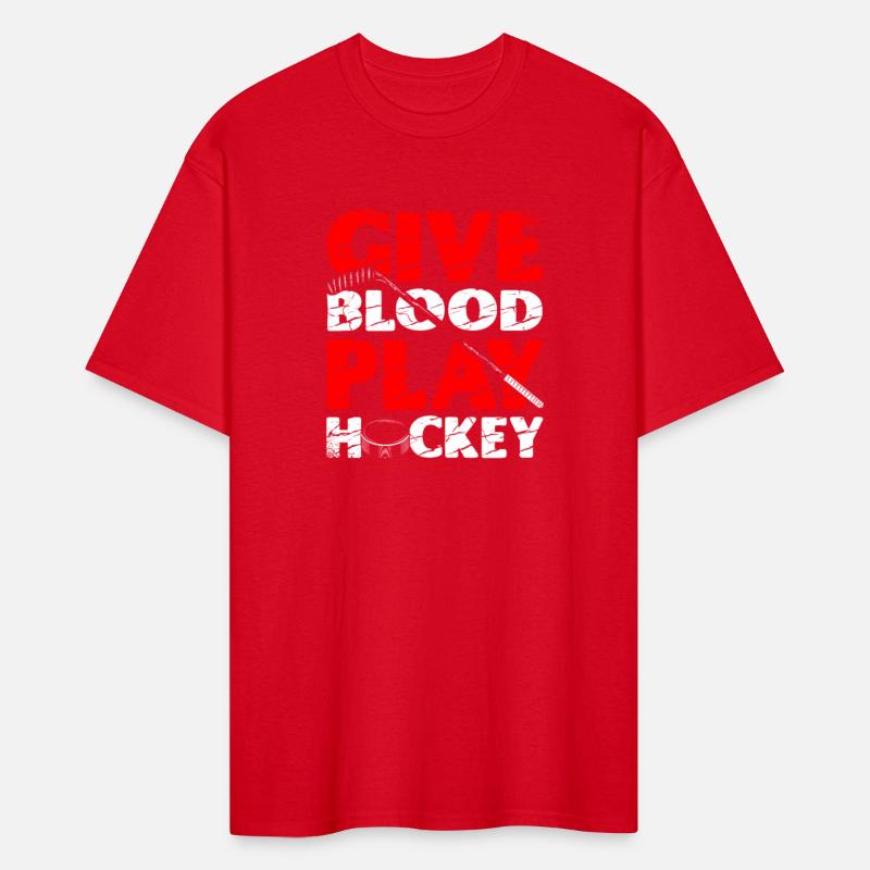 Give Blood Play Hockey Ice Sport Goalie Goalkeeper