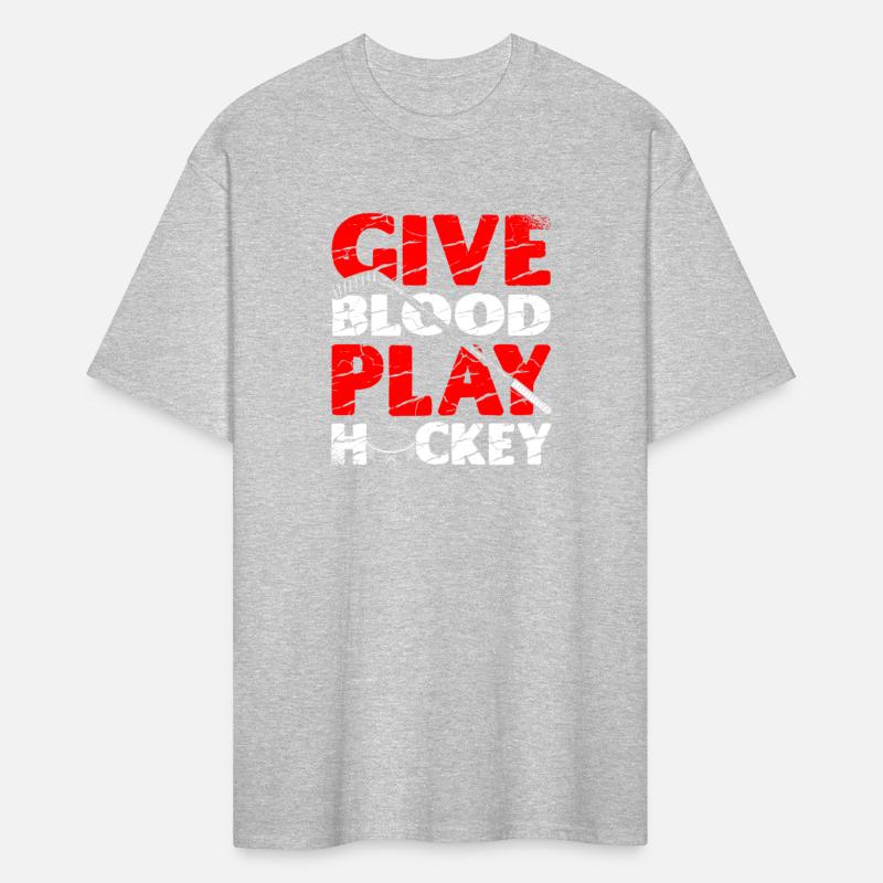 Give Blood Play Hockey Ice Sport Goalie Goalkeeper