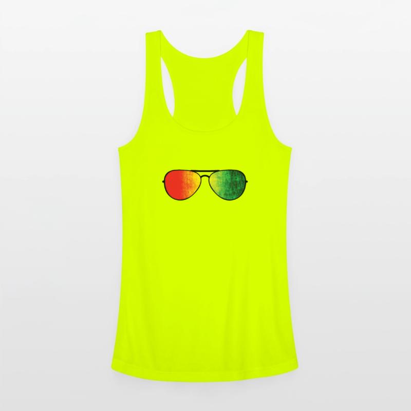 Glasses with bright Colors of Africa Continent