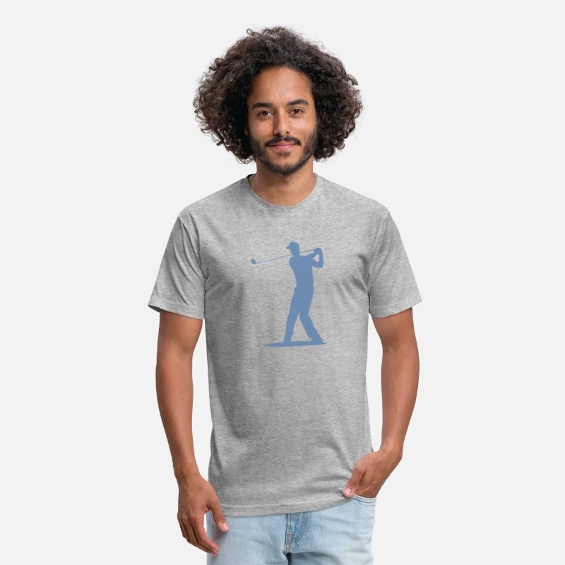 Golfer Tee Off Silhouette - Men's Design